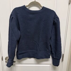 Albion Fit Atlas Ribbed Sweater - navy - medium